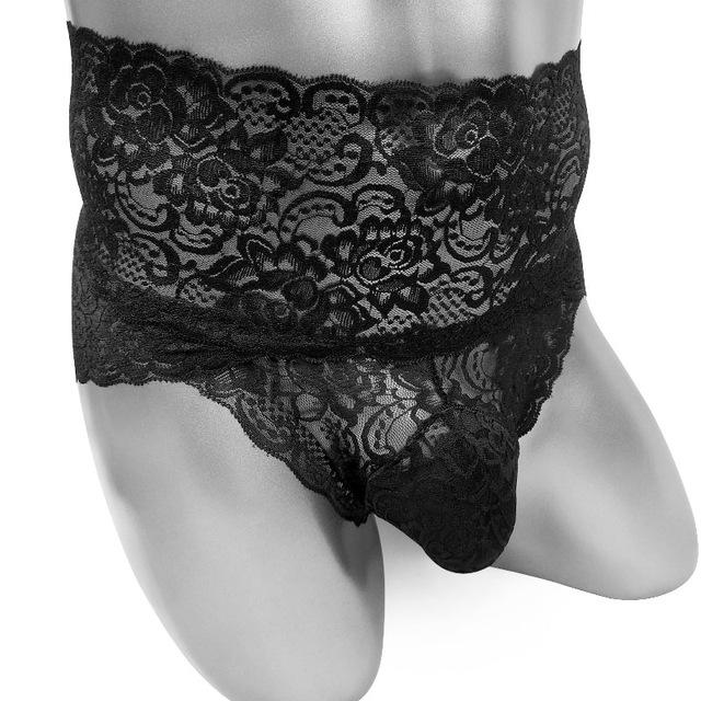 High Waist Lace Sissy Panties