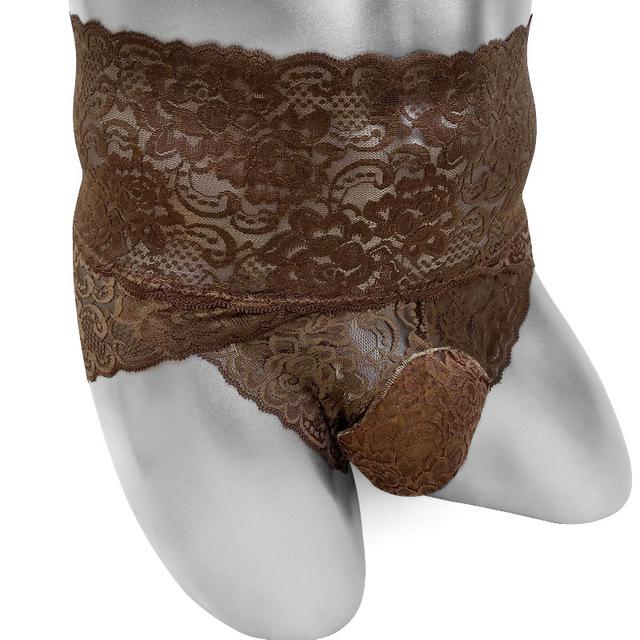 High Waist Lace Sissy Panties