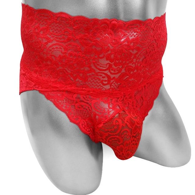 High Waist Lace Sissy Panties