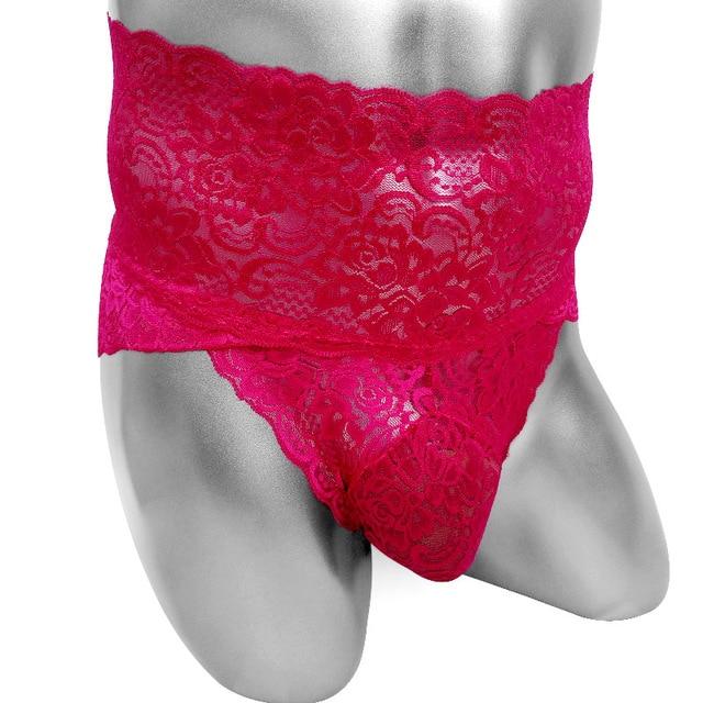 High Waist Lace Sissy Panties