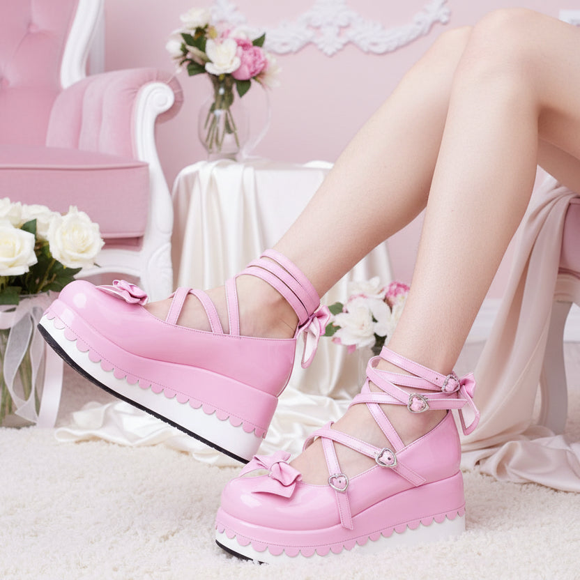 Sissy Shoes "Pink Dream" — Bow-Adorned Heels for Sissies