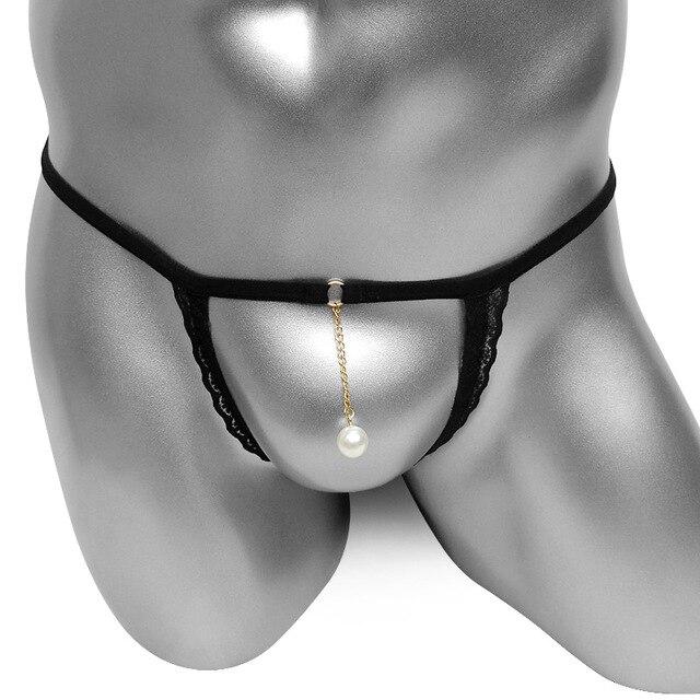 Lace Mens Enlargement Cockring Thong