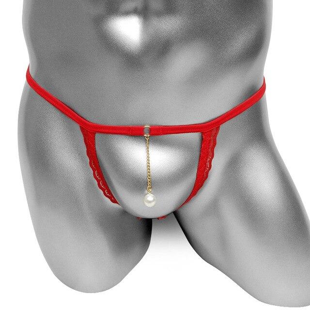 Lace Mens Enlargement Cockring Thong