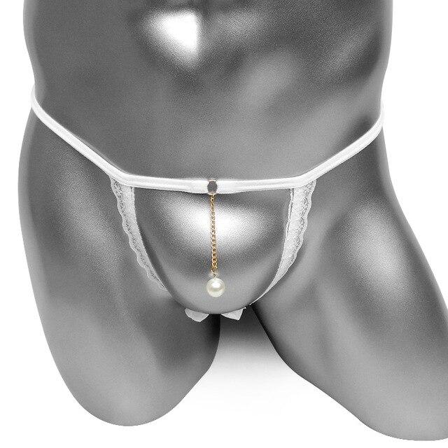 Lace Mens Enlargement Cockring Thong