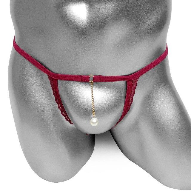 Lace Mens Enlargement Cockring Thong