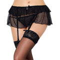 Skirted Garter Belt with stocking