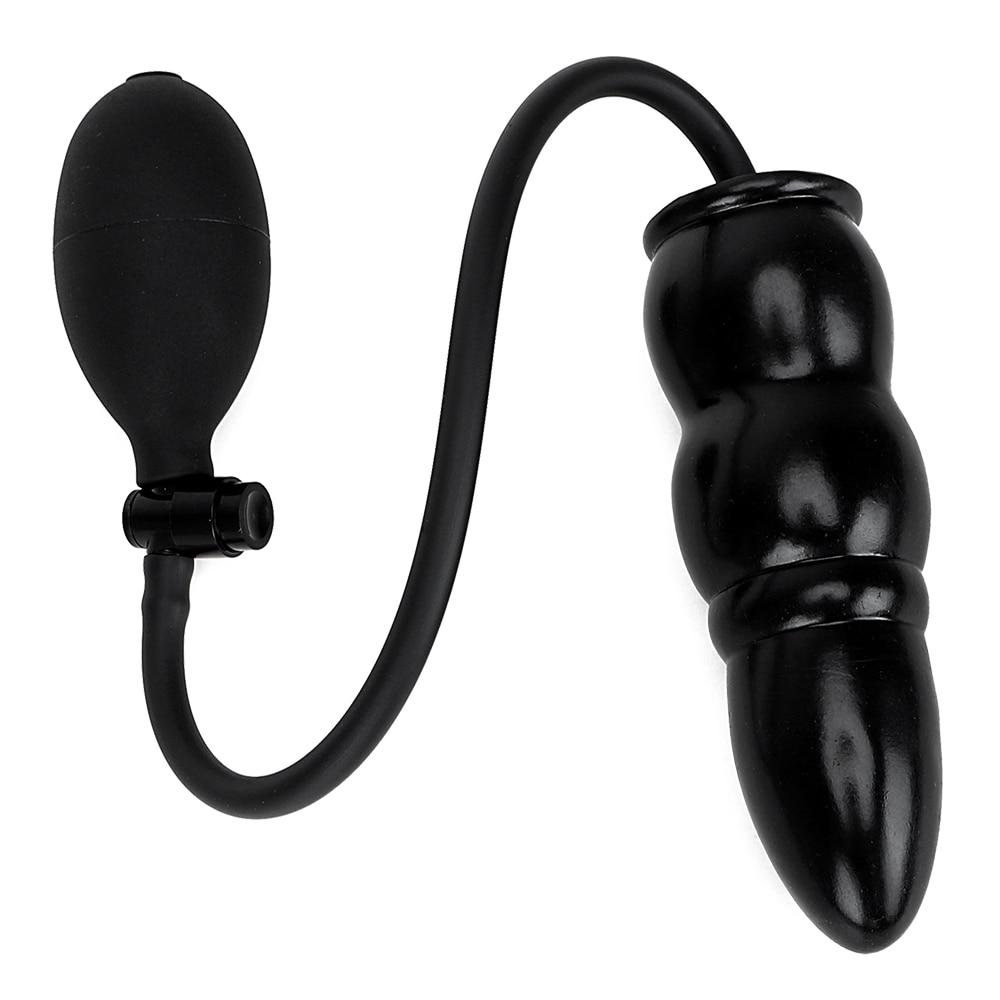 Inflatable Expandable Anal Plug With Pump