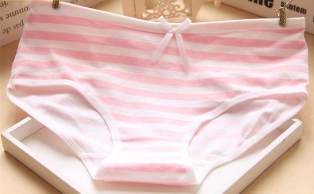 Sissy Striped Panties w/ Bow