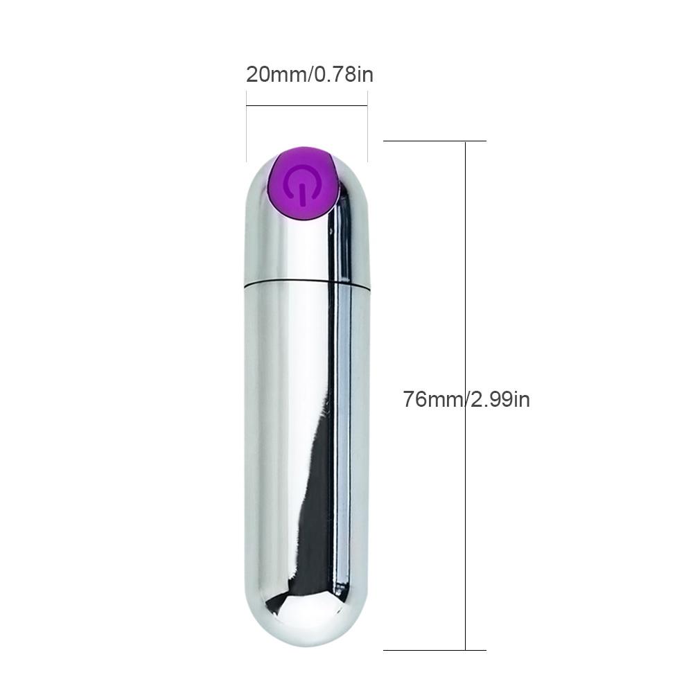 USB Rechargeable Mini Bullet 10 Speed Waterproof Sissy Clit Stimulator