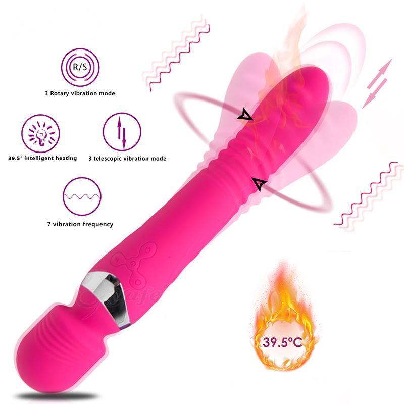 Rotation Heated Dildo Vibrator