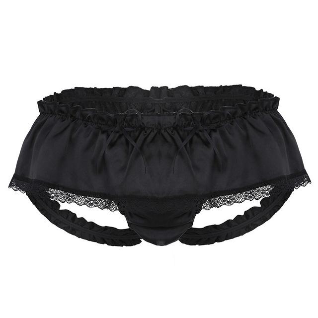 Mens Sissy Lace Skirted Panties