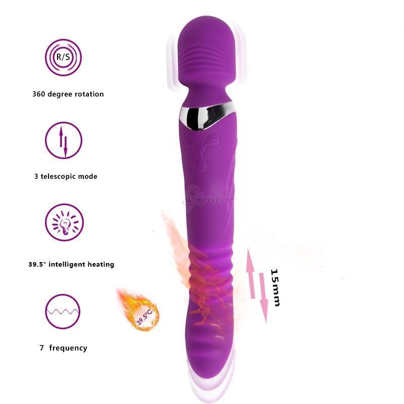Rotation Heated Dildo Vibrator
