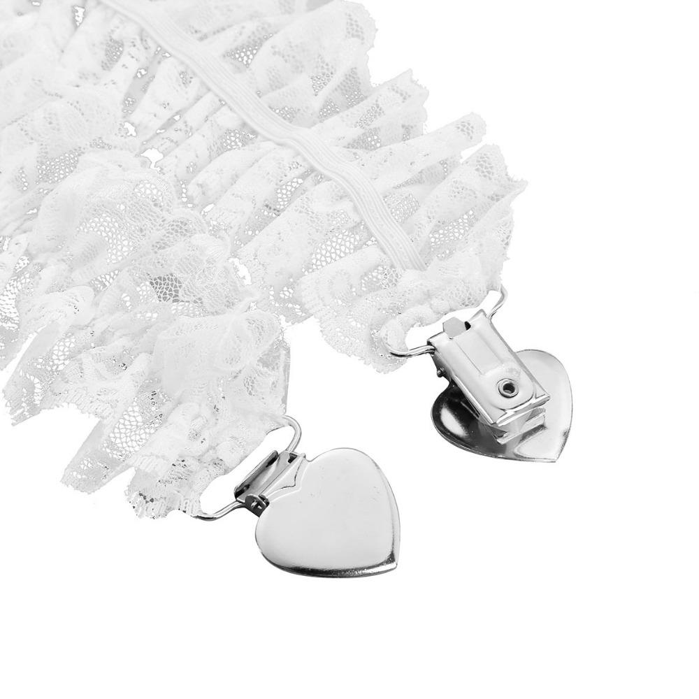 Heart Clips Garter Belt w/ G-string