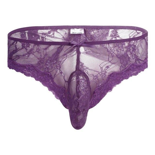 Sissy Lace Open Butt Panties