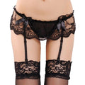 Floral Lace Garter Belt  Suspender