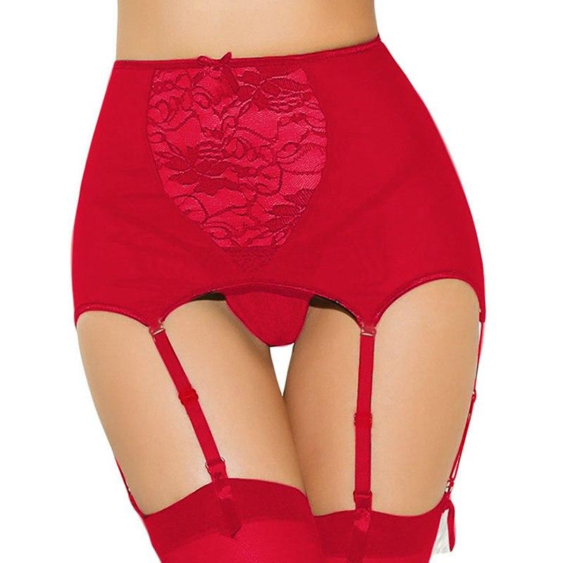 High Waist Lace Garter Belt