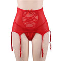 High Waist Lace Garter Belt