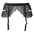 Black Lace & Satin Garter Belt