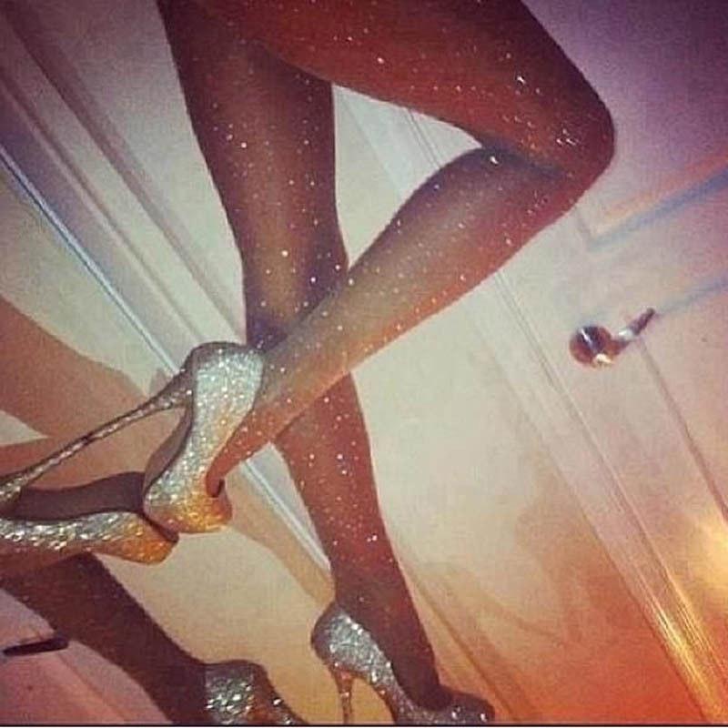 Sissy Night Out Rhinestone Pantyhose