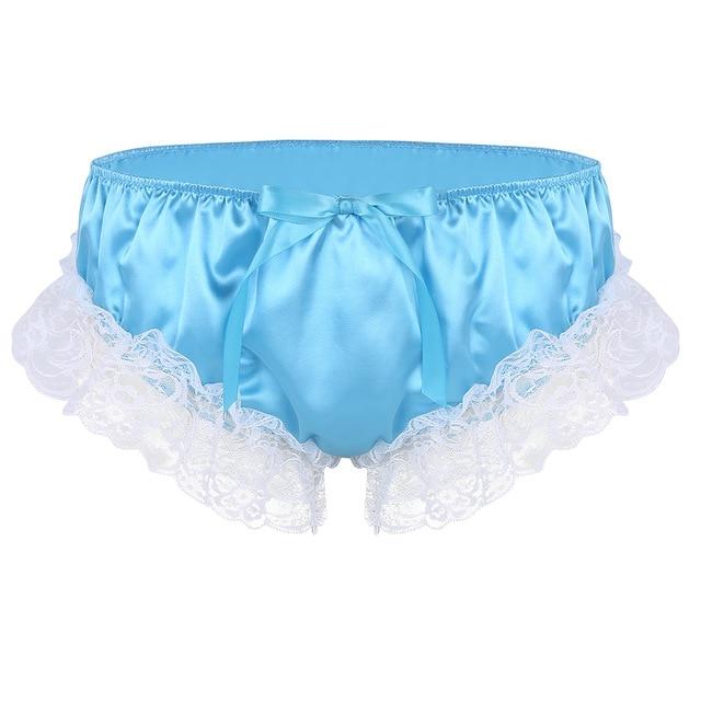 Ruffled Sissy Satin Panties