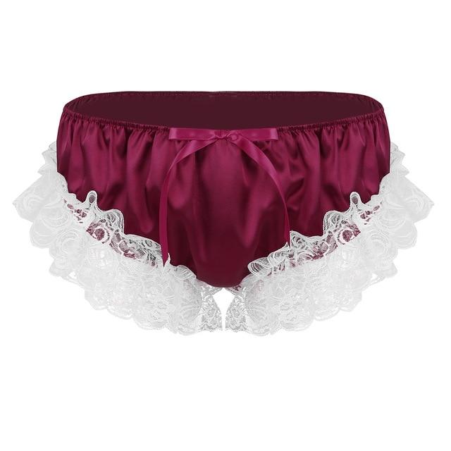 Ruffled Sissy Satin Panties