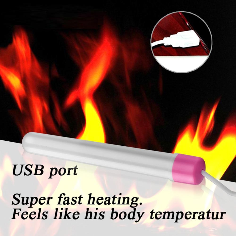 Smart USB Heating Rod Sissy Masturbator