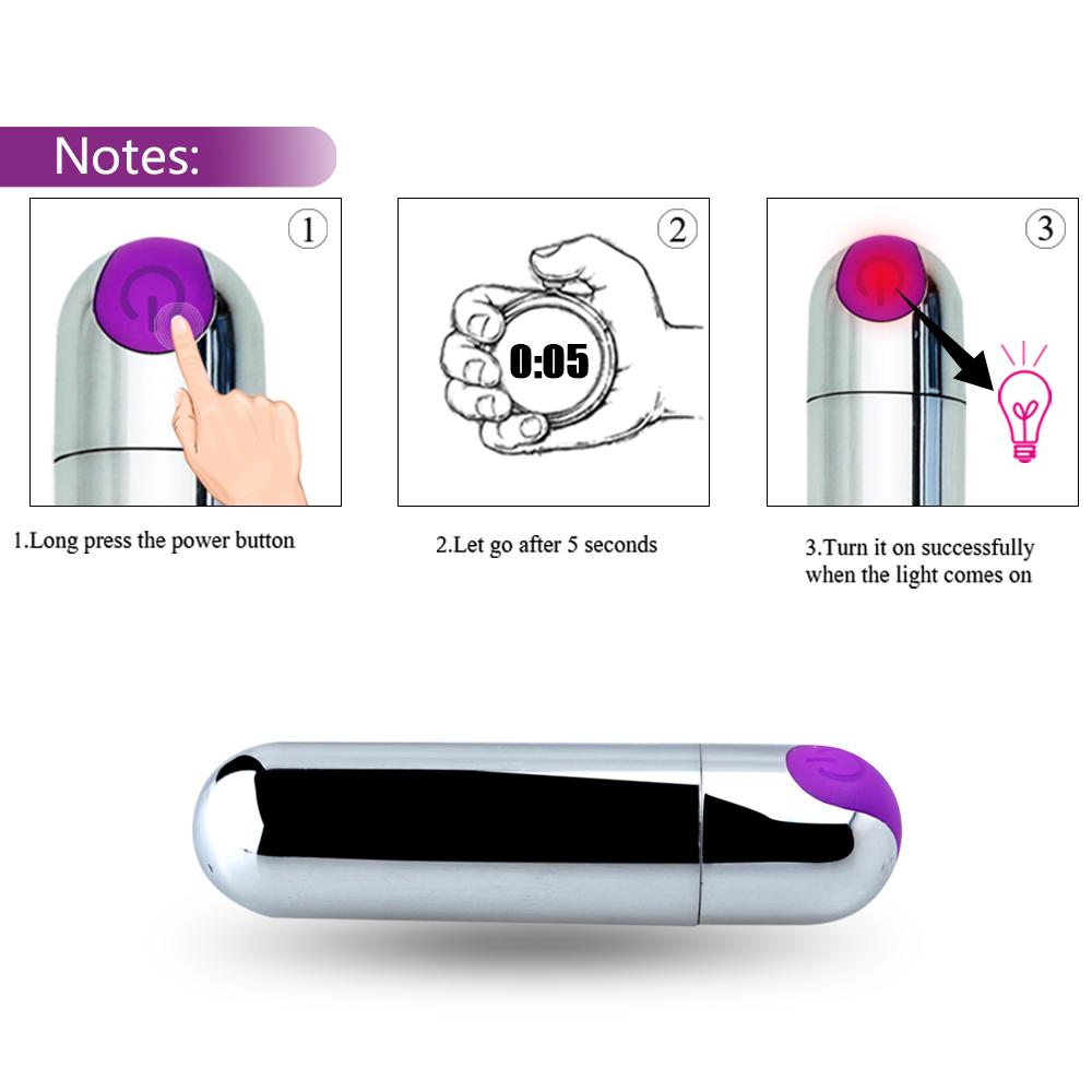 USB Rechargeable Mini Bullet 10 Speed Waterproof Sissy Clit Stimulator