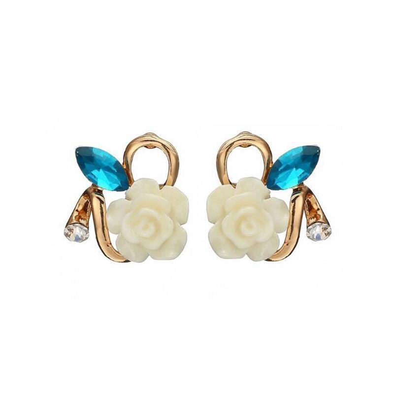 Nicolette Flower Clip On Earrings