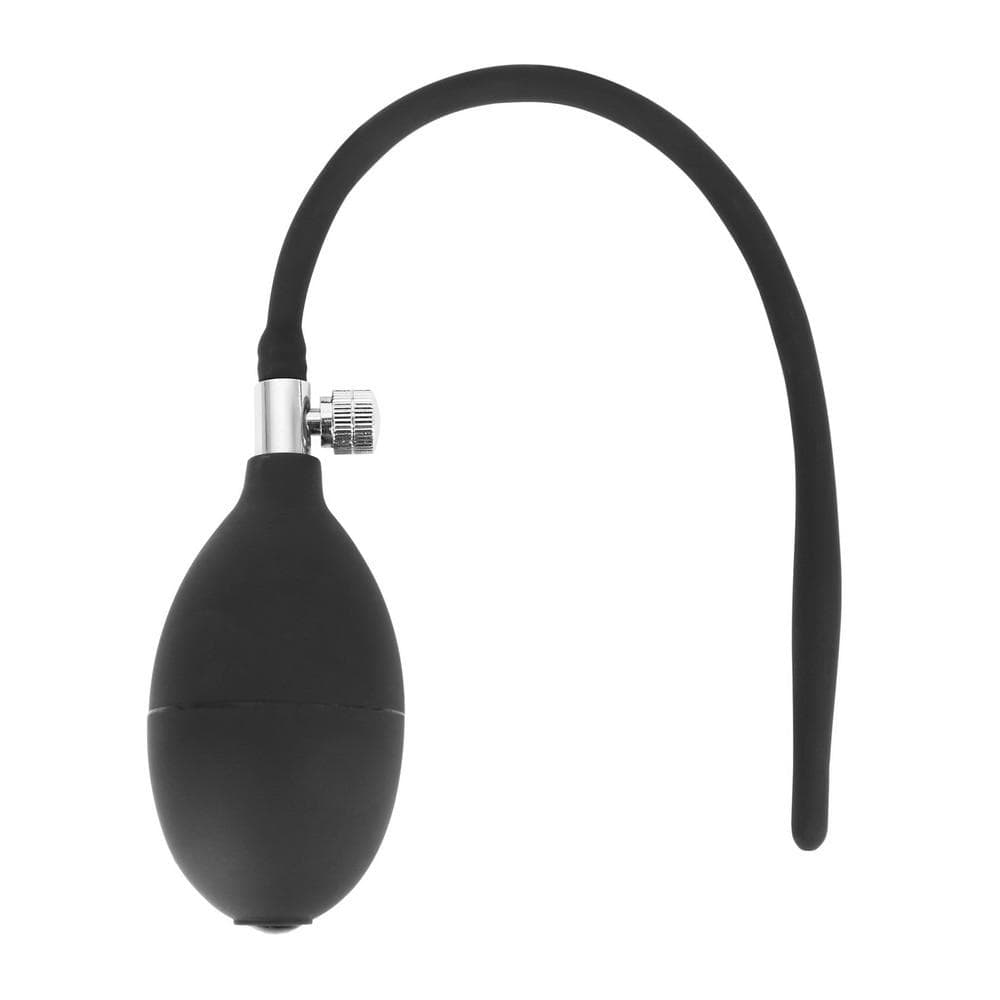 Black Inflatable Silicone Penis Plug