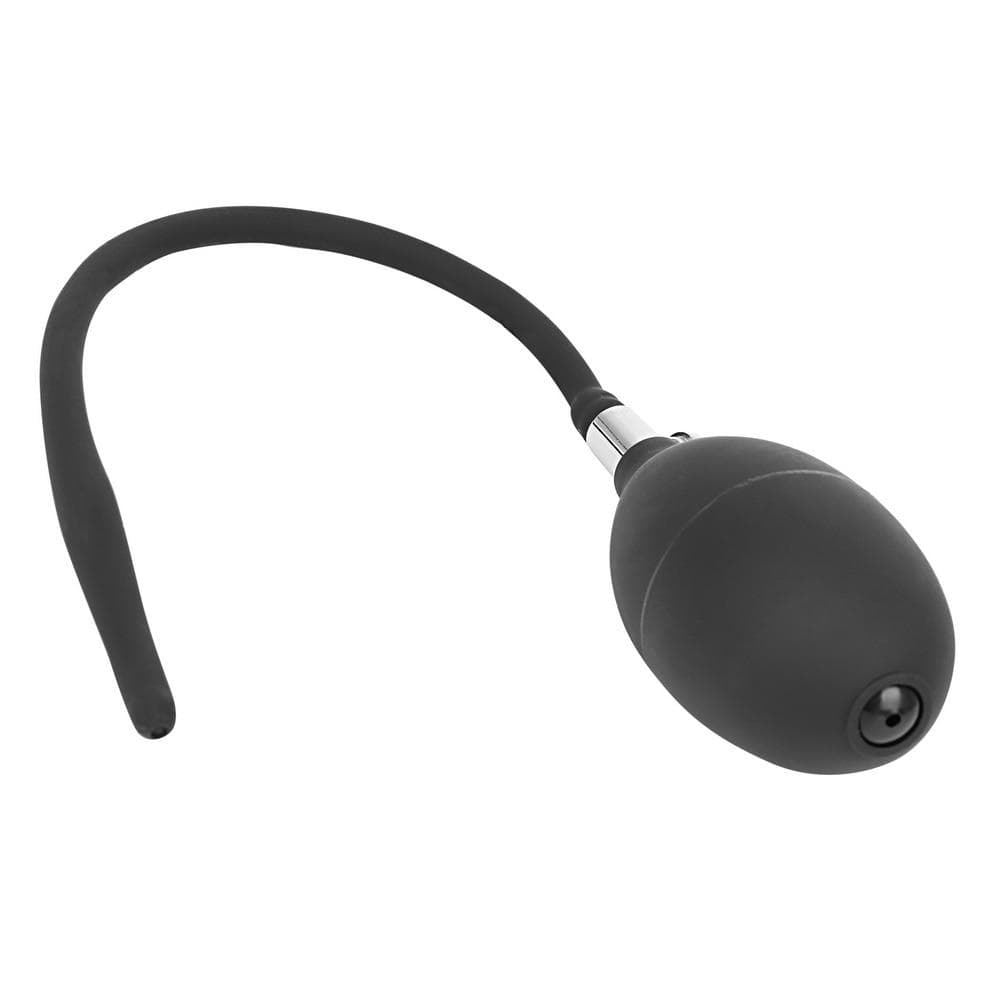 Black Inflatable Silicone Penis Plug