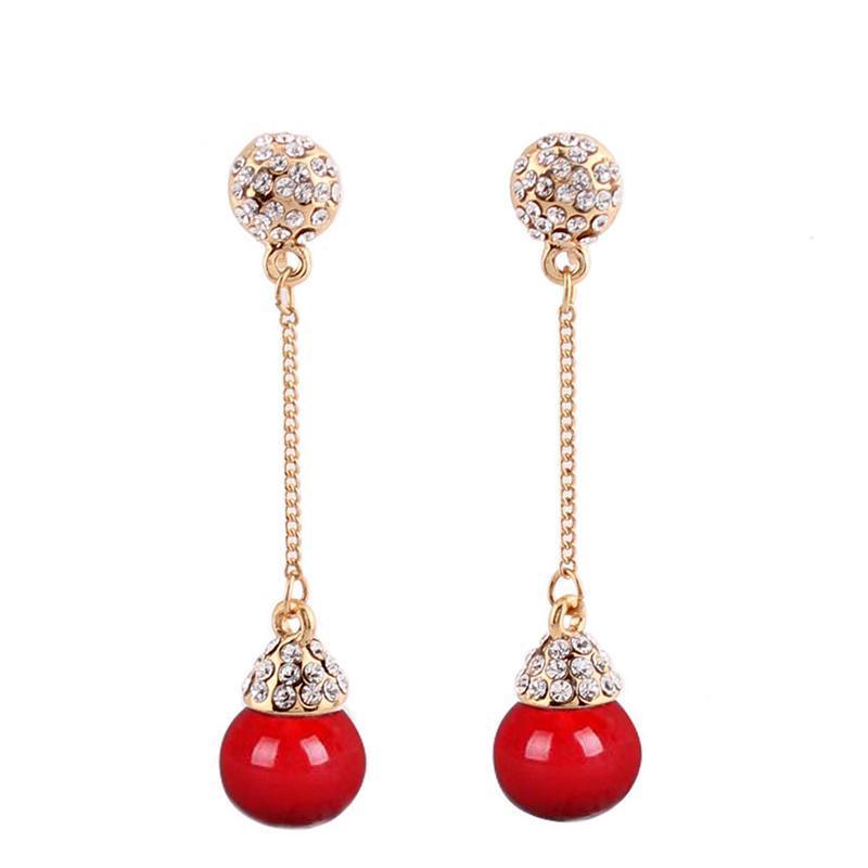 KRYSTAL Dangle Clip On Earrings