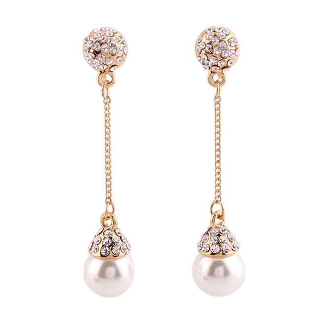 KRYSTAL Dangle Clip On Earrings