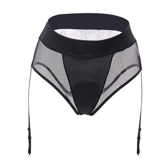 Sissy Mila Mesh Garter Belt