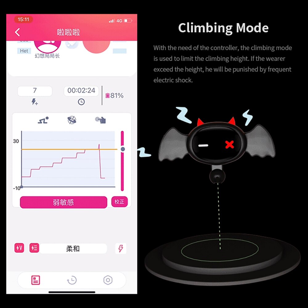 APP Remote Control Devil Collar Adjustable