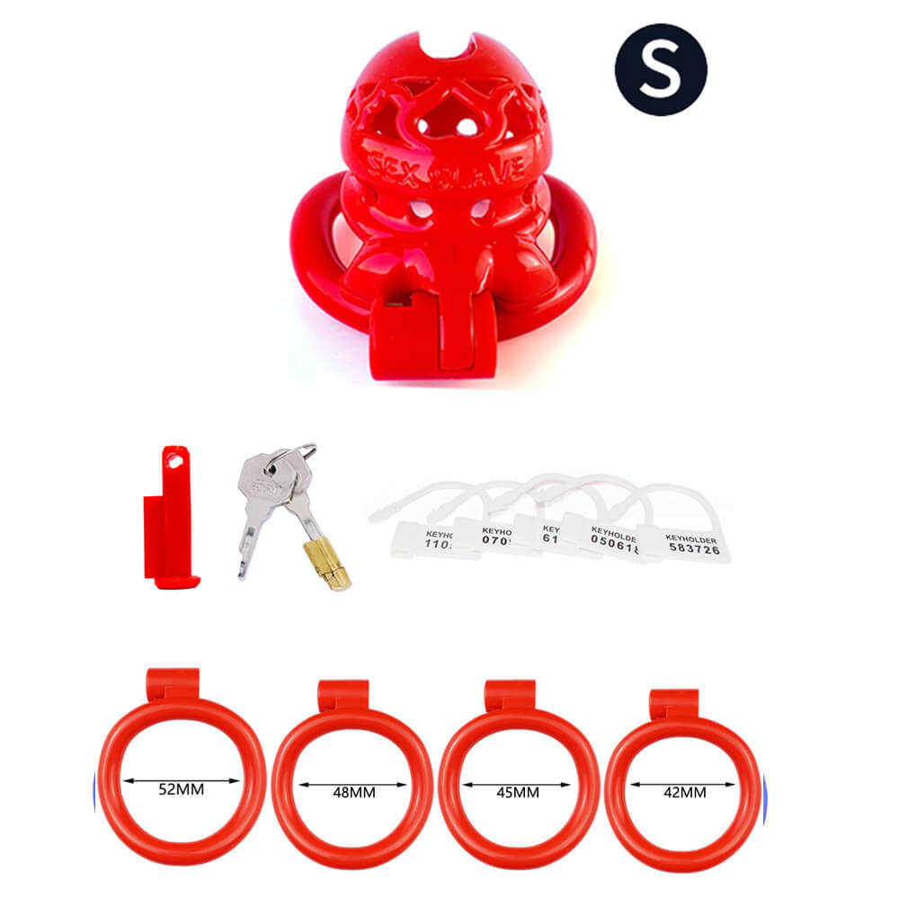 Resin Smooth Integrated Chastity cage