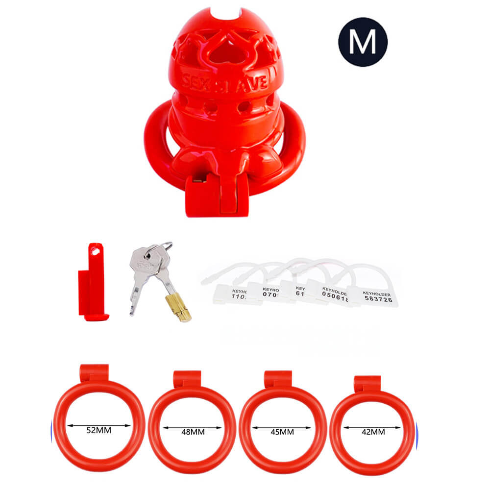 Resin Smooth Integrated Chastity cage
