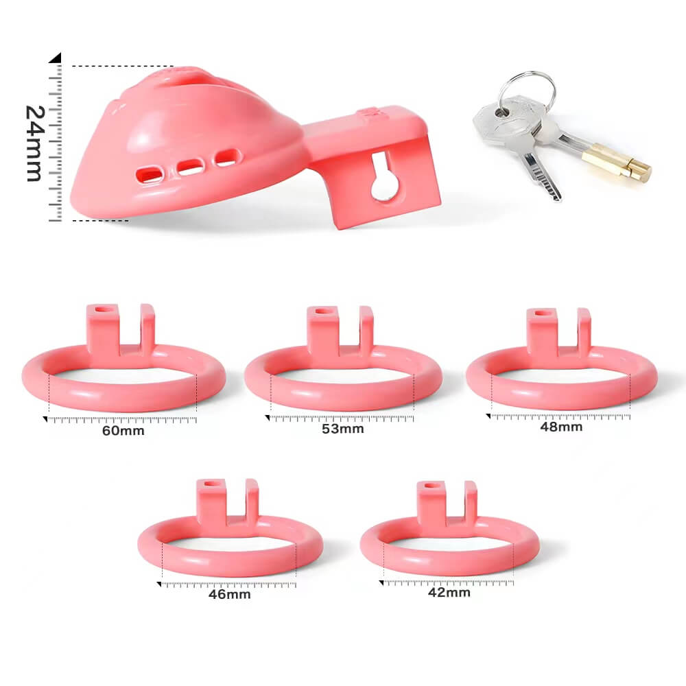 Short 3D Printed Pussy Vaginal Male Cock Cage