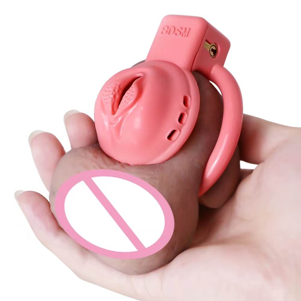 Short 3D Printed Pussy Vaginal Male Cock Cage