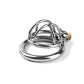 Short Bars Steel Chastity Cage 1 Inch Long
