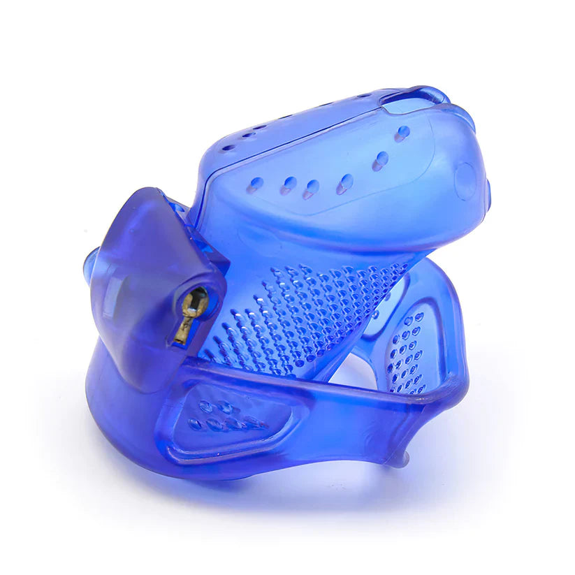 SissyLux LockMe™ Clear Plastic Male Chastity Cage – 3.15" Length (Available in 5 Colors)