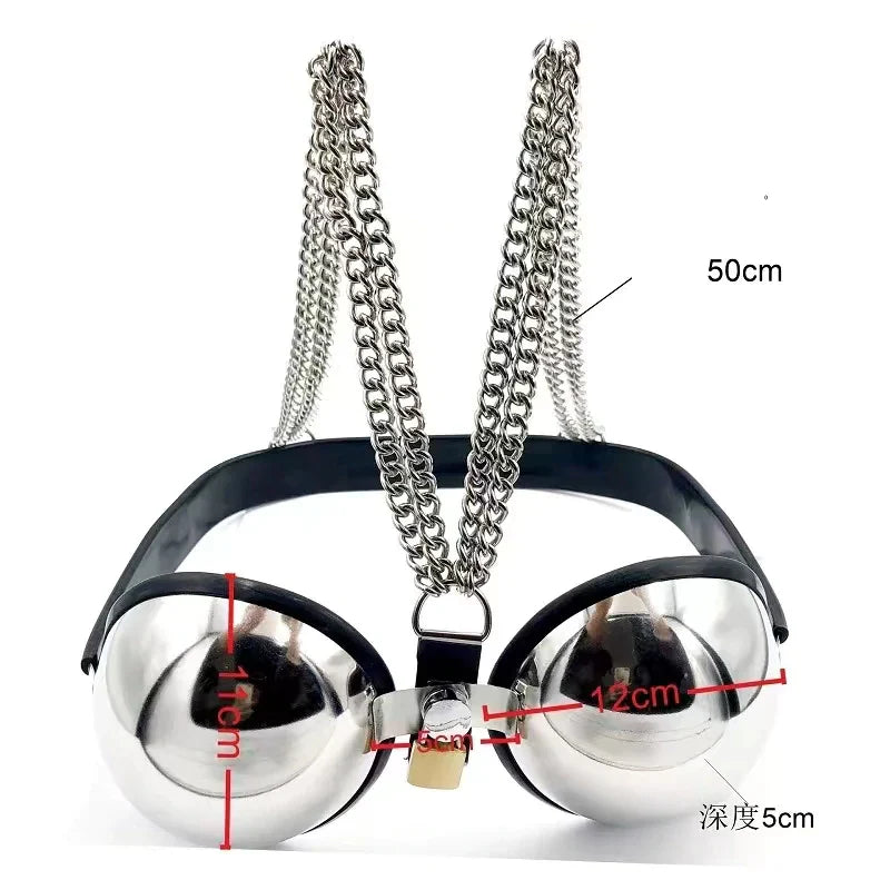 Stainless Steel Female Chastity Bra