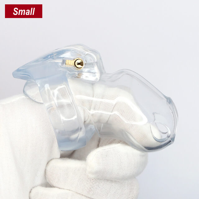 Small-Sung V4 Resin Chastity Device – Compact 3.35" Cage with Multi-Ring Set