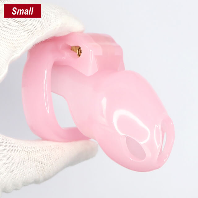 Small-Sung V4 Resin Chastity Device – Compact 3.35" Cage with Multi-Ring Set