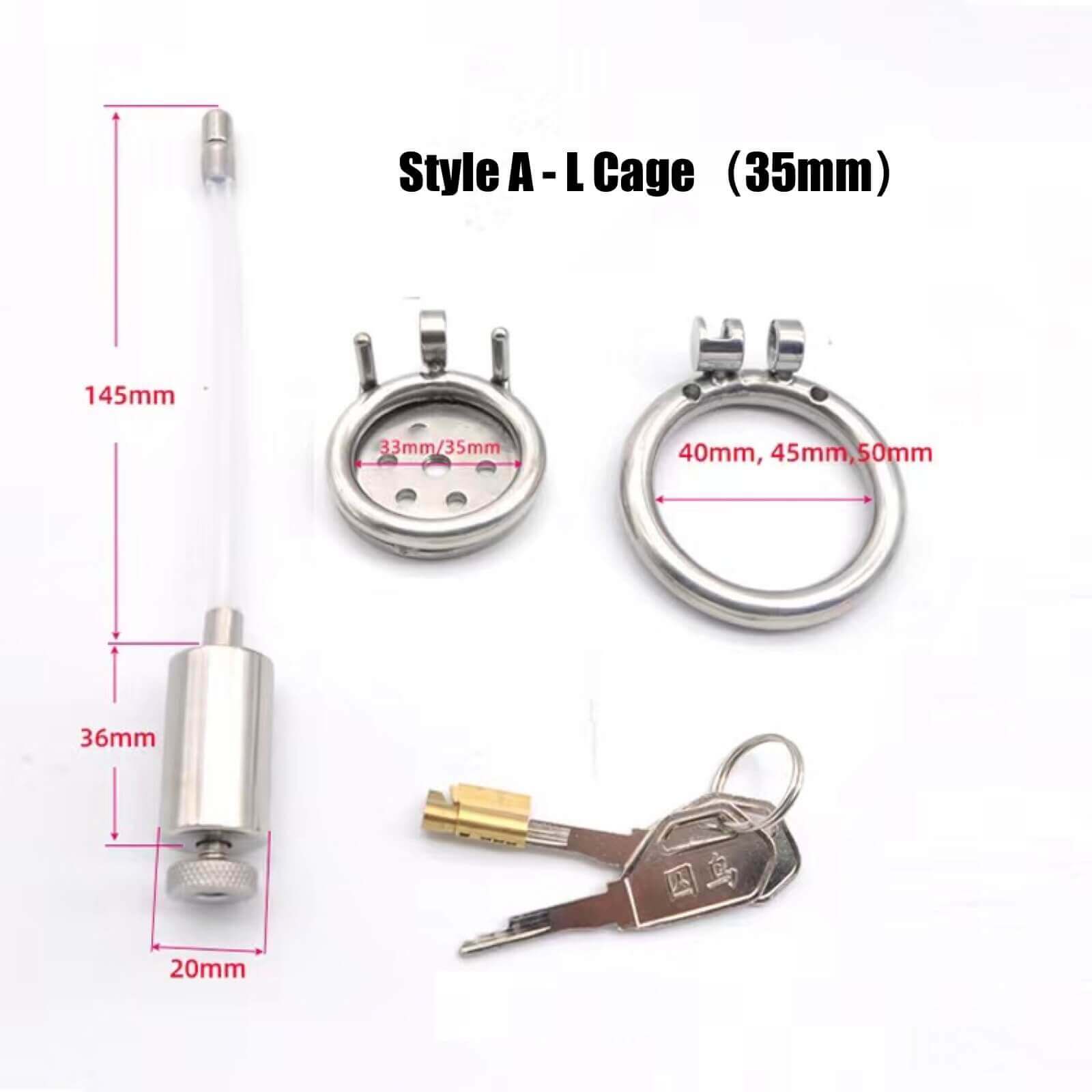 Urethral Inverted Chastity Cage