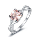 💖 Sterling Silver Princess Pink Ring – Fit for Your Royal Fantasy! 💖