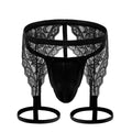 Sissy Lace Thong G String Leg Ring Garter