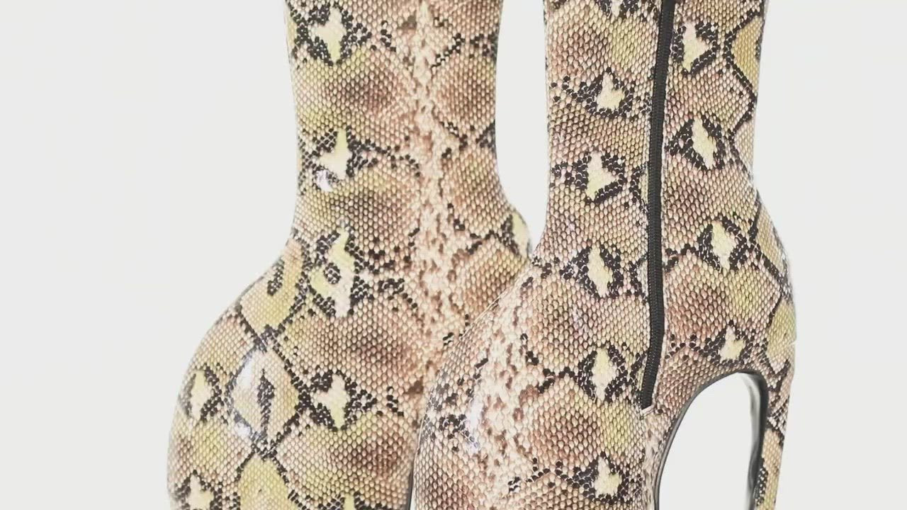 7" Fetish Mid-Calf Boots