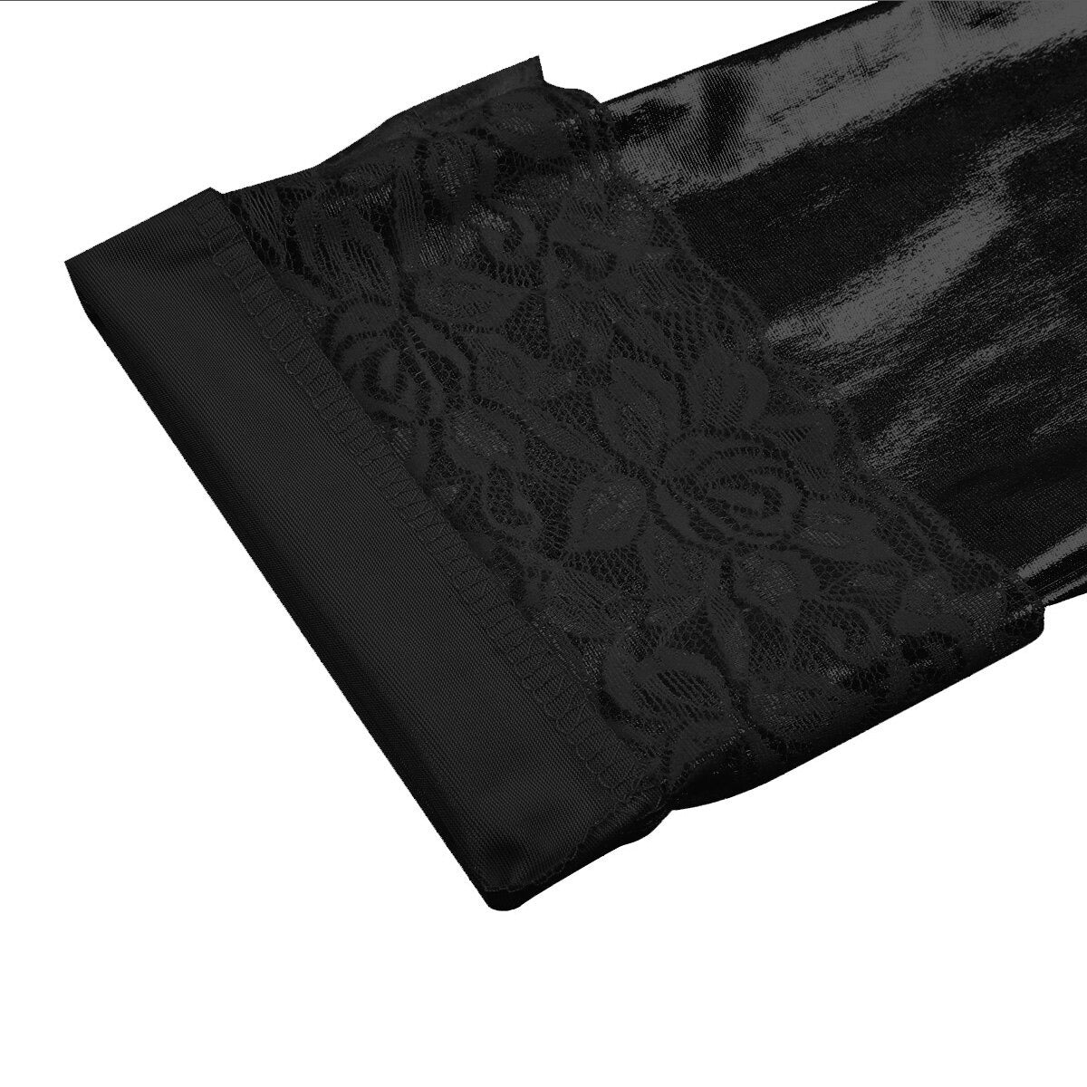 Over The Knee Leather Stockings - Sissy Lux