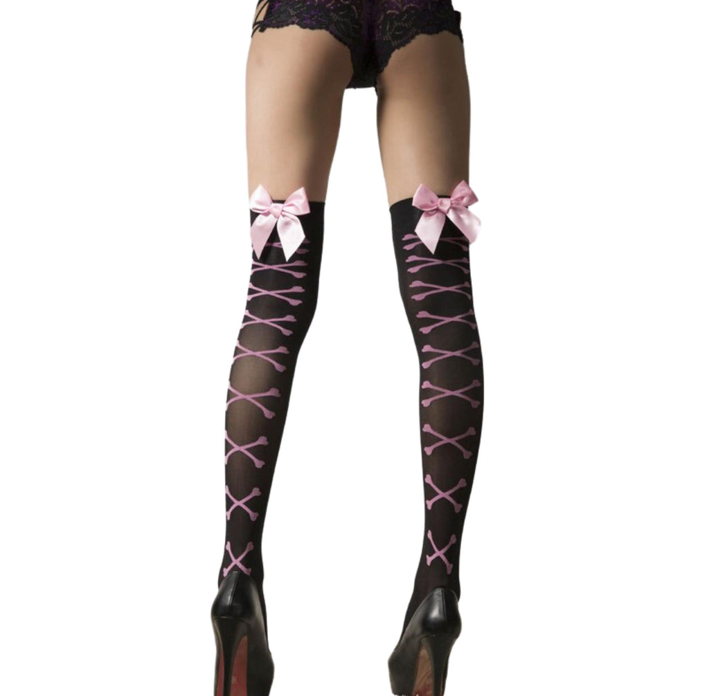 Sissy Princess Bow Stockings - Sissy Lux