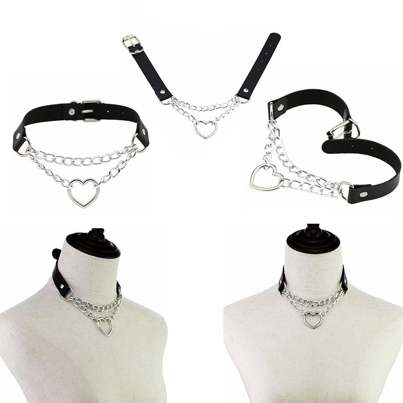 Sissy Choker "Heart in Chains" - Sissy Lux